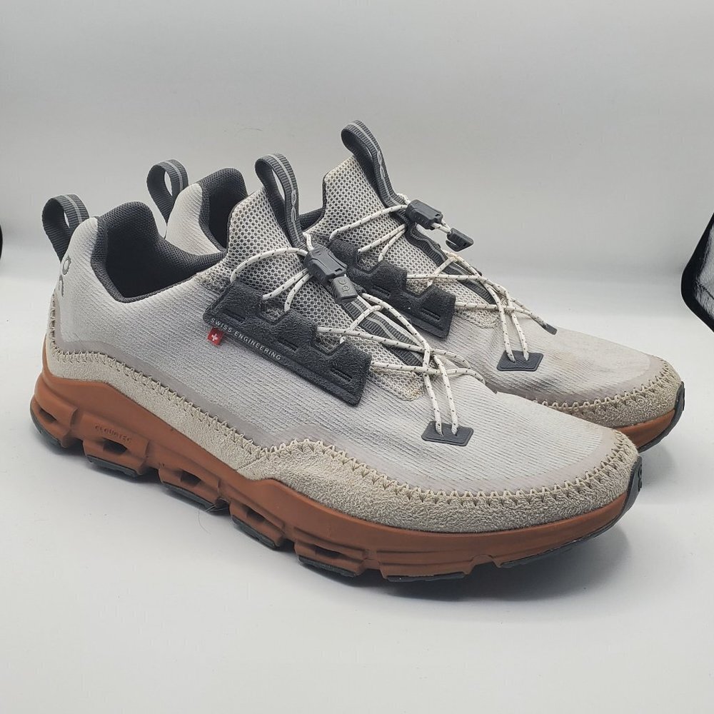 On Running On Cloudway Galcier Pecan Men's Sneakers White Brown Size M 11.5